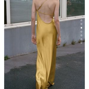 Zara asymmetric satin effect dress - SOLD OUT ON ZARA